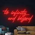 thumbnail image 2 of Handmadetneonsign To Infinity And Beyond Neon Sign, To Infinity And Beyond LED Light, Quote Sign, 2 of 5