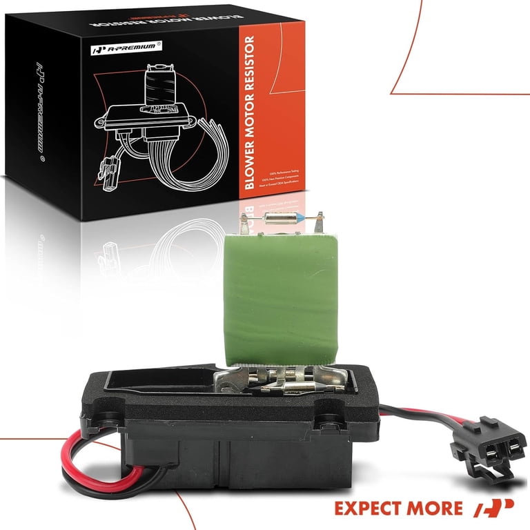 A ABSOPRO HVAC Soplador Motor Resistencia para Chrysler Town - 1 Unidad Negro