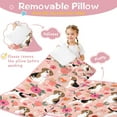 thumbnail image 3 of Pink Beagle and Flower Toddler Nap Mats for Kids Preschool,Sleeping Mat Bag or Kids,Toddler Sleeping Bag,Toddler Nap Mat or Daycare, 3 of 6