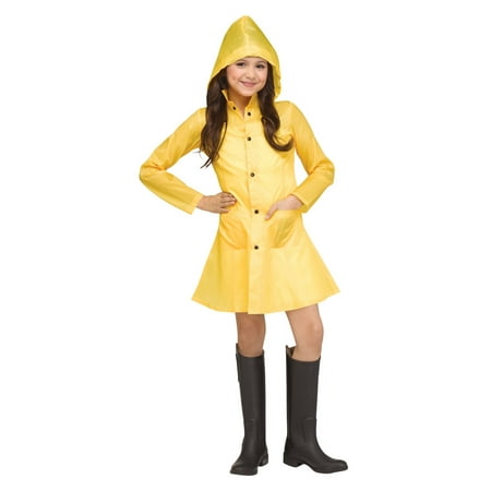Halloween Girl's Yellow Raincoat Costume