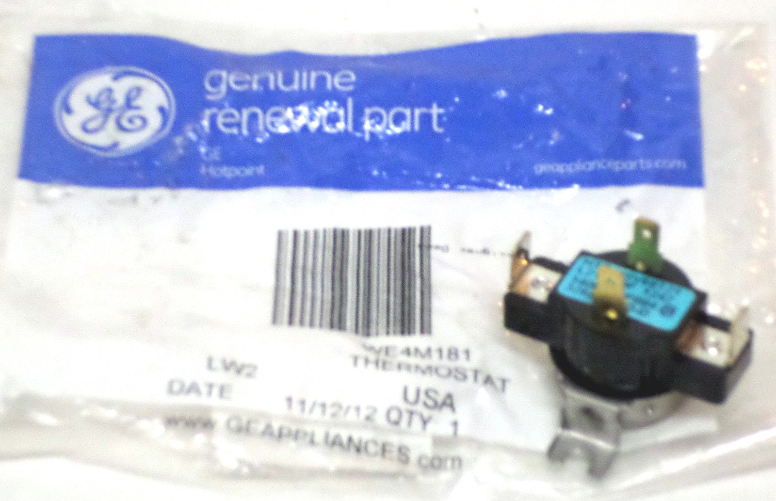 Details about   GE Dryer Thermostat WE4M160 540B146P02 