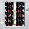 thumbnail image 6 of Basketball Shoes Curtains for Boys Bedroom Decor, Cool Red Black Sneaker Footwear Sports Colorful Modern Window Treatment Set for Kid Teen Living Room 2 Panel Sets,55x63 Inch, 6 of 6