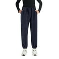 thumbnail image 4 of Boys Sweatpants Blue Sweatpants Boys Drawstring Jogger Sweatpants with Pockets Boys Solid Pants Spring Fall Leggings 4T, 4 of 4