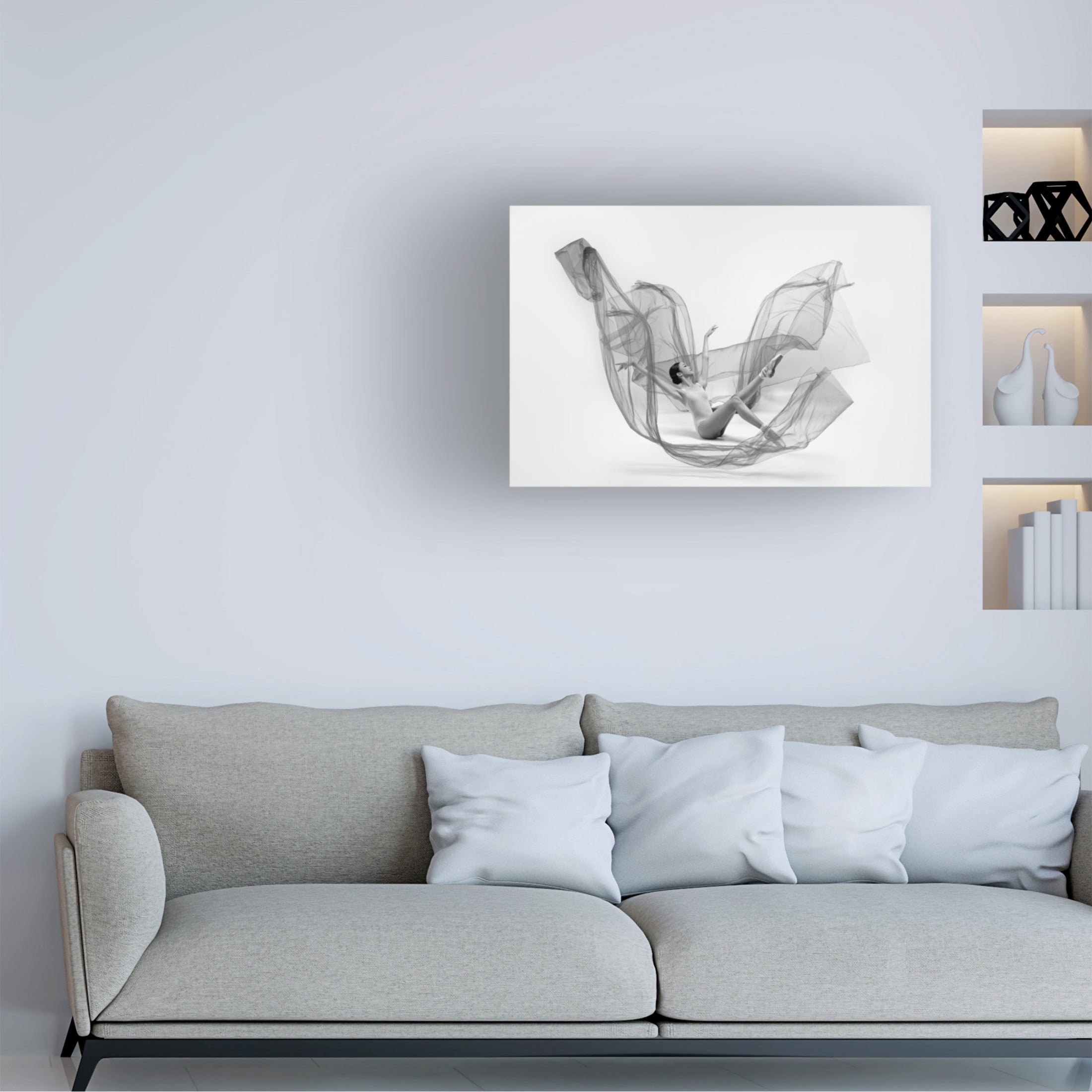 Trademark Fine Art Lisdiyanto Suhardjo Ballerina Inside The Cloth Canvas Wall Art
