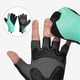 thumbnail image 5 of Guantes de ciclismo deportivos acolchados de medio dedo transpirables para motocicleta Azul M, 5 of 8