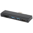 thumbnail image 4 of For For  Dock 5 in 1 5 Gbps Memory Card Reader 4K Resolution Aluminum Shell Hot Swap USB3.0 Hub for Win10 for Win XP, 4 of 7