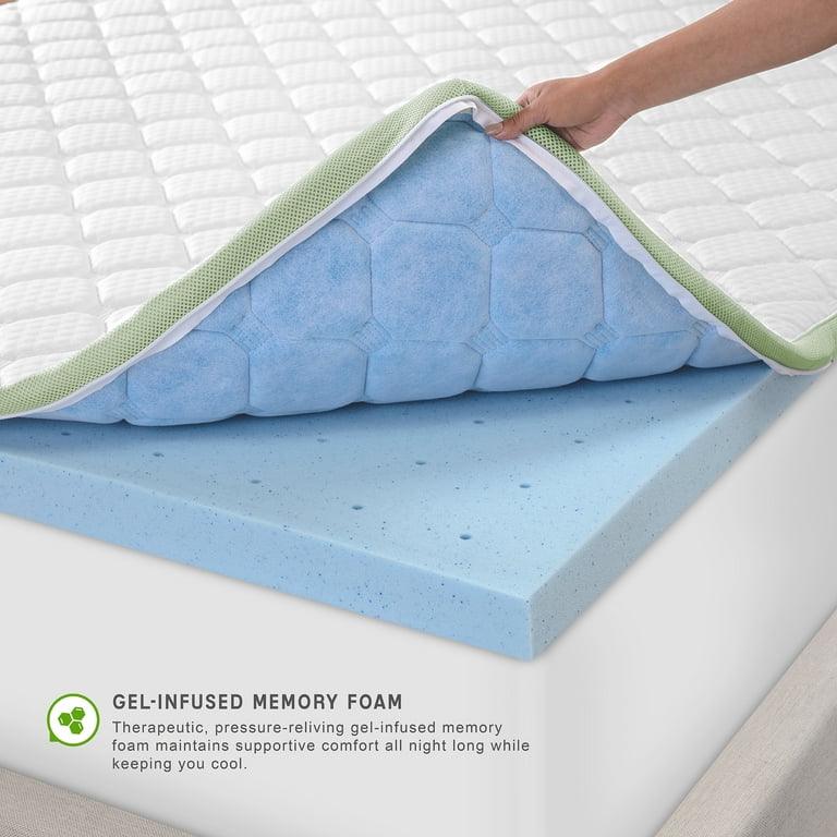 SensorPEDIC Luxury Extraordinaire 3-Inch Quilted Memory Foam Mattress Topper, cheapest Fu