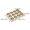 thumbnail image 2 of Stainless Steel Donut Baking Tray Mini Cake Chocolates Desserts Mold Kitchen Non Stick Baking Tray, Dishwasher Microwave Safe, 2 of 6