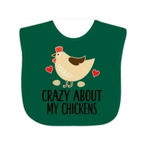 Inktastic Cute Chicken Farming Boys or Girls Baby Bib