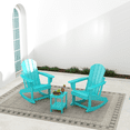 thumbnail image 3 of FODINGHILL Outdoor Rocking Chair Set of 2，HDPE All Weather Adirondack Rocking Chair For Indoor，Balcony，Garden，Porch，Aqua, 3 of 8
