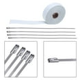 thumbnail image 4 of Apmemiss Birthday Gifts for Women Clearance Deals New 2.5CM 5M Roll Fiberglass Exhaust Header Pipe Heat Wrap Tape + 4 Ties Kit Hot Prime Deals Today Clearance, 4 of 5