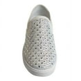 thumbnail image 4 of Badgley Mischka Girls Slip On Rhynestones Sneakers. (Little Girls/Big Girls) - White, 3, 4 of 7