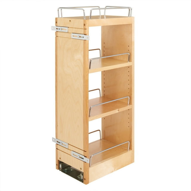 Rev-A-Shelf Organisateur d'Armoire Murale de Cuisine Coulissant 8 Pouces à Fermeture Douce, 448-BBSCWC-8C