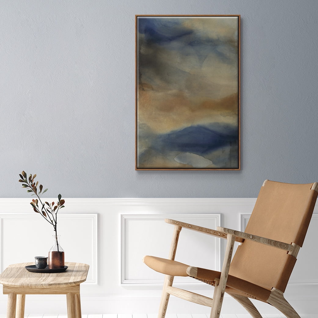 Reflection Framed Premium Gallery Wrapped Canvas - Ready to Hang - 17 x 25 - Walnut Floating Frame
