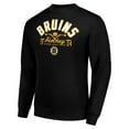 thumbnail image 2 of Men's Starter Black Boston Bruins Stick And Puck Logo Fleece Pullover Sweatshirt, 2 of 3