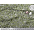 thumbnail image 3 of Soimoi Poly Georgette Fabric Leaves & Floral Block Decor Fabric Printed Yard 52 Inch Wide, 3 of 3