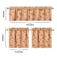 thumbnail image 6 of Kitchen Curtains 24 Inch Short - 3 Panel Set with Cute Cat Paw Pattern, Rod Pocket Window Curtain, 100% Polyester for Pet Lovers Farmhouse, Cafe, Kitchen, Bedroom, Easy Wash, 6 of 6
