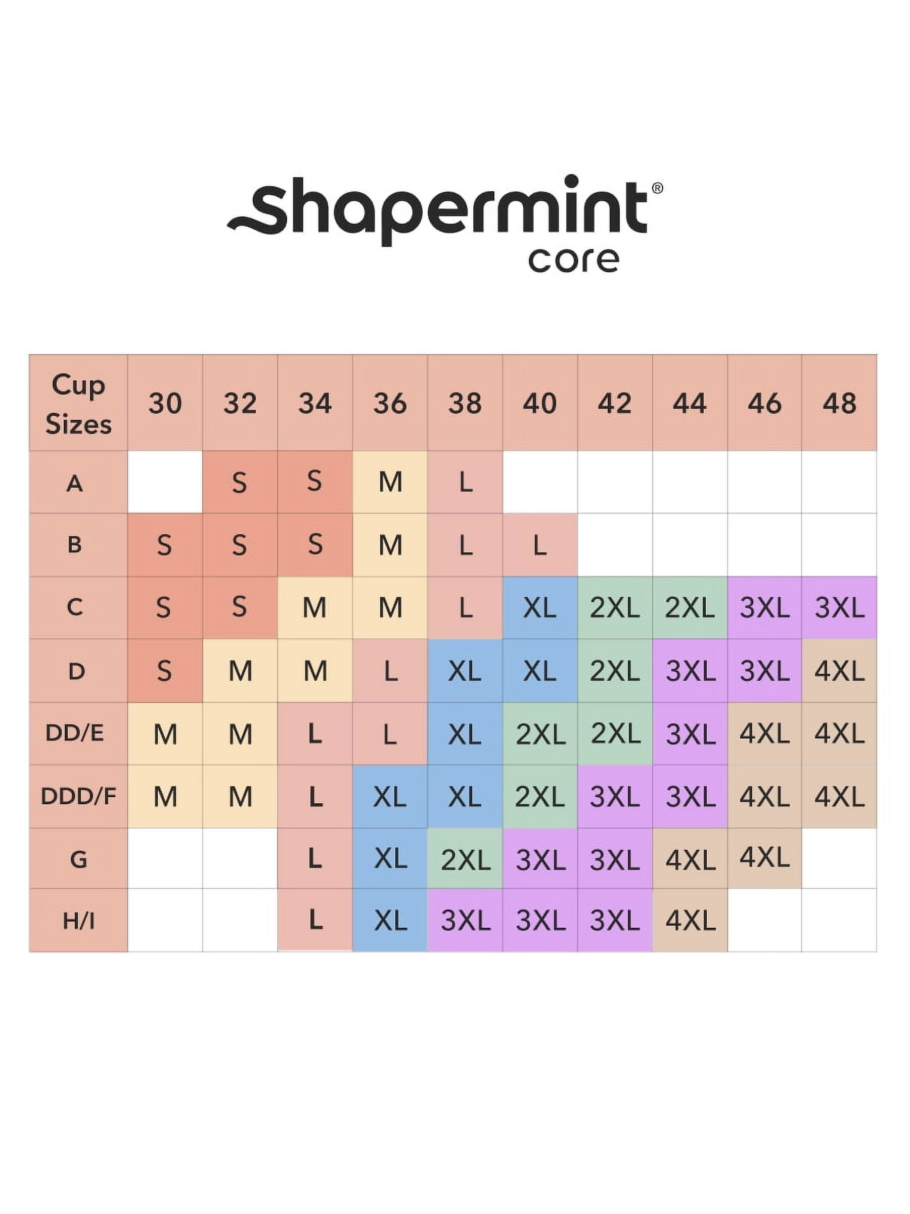 Shapermint Core Wireless Shaper Bra for Women - Comfortable Support with Adjustable Fit, Sizes S to 4XL
