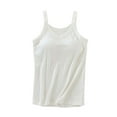 thumbnail image 2 of Timegard Womens Tank Tops with Built in Bras Summer Casual V Neck Sleeveless Comfy Solid Color Camis, 2 of 6
