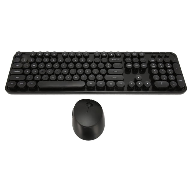 Combo de teclado y mouse, teclado inalámbrico y teclas de mouse, teclado mecánico, teclado retro punk, el mejor de su clase