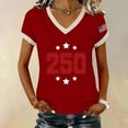 thumbnail image 2 of WERYOUNG Patriotic Graphic T Shirts For Women Fourth Of July Casual Short Sleeve Tees Comfortable 250th Anniversary T-Shirts Club Party Trendy Tops, 2 of 6