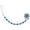 Blue, variant on Beaded Luxury Pacifier Clip