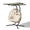Yellow+Beige, variant on FKSLIFE Outdoor Indoor Double Hanging Egg Chair Swing With Stand Canopy Cushion for Patio Garden Bedroom Living Room Max 680lbs