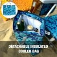 thumbnail image 3 of Bliss Hammocks BBC-350-BF | Folding Beach Chair | 5 Reclining Positions | Detachable Cooler Bag | Blue Flower, 3 of 7