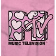 thumbnail image 2 of Retro MTV Valentines Hearts Logo Bodysuit Jumper Girls Infant Baby Brisco Brands NB, 2 of 6