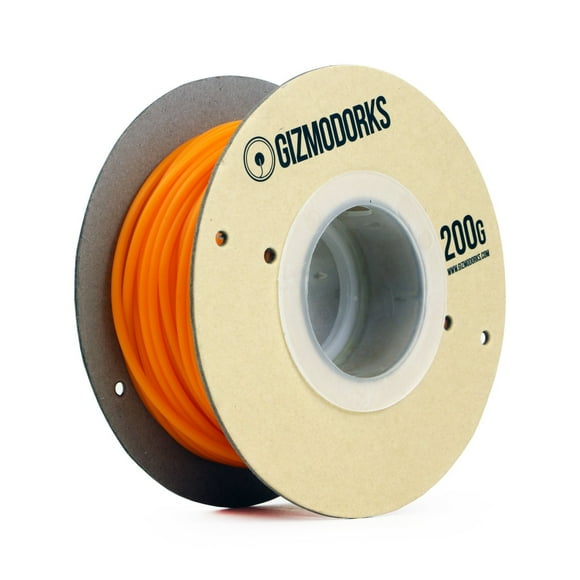 Gizmo Dorks Filament PLA pour Imprimantes 3D 3mm (2.85mm) 200g, Orange