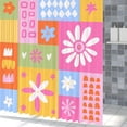 thumbnail image 6 of Tchckioa Shower Curtain,Colorful Cute Privacy Protection Hooks Bath Curtain for Bathroom Decor,47x64, 6 of 6