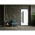 thumbnail image 4 of Front Exterior Prehung Steel Door / Ronex 0162 Red Oak / Entry Metal Modern Painted W36" x H80" Left hand Inswing, 4 of 6