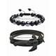 thumbnail image 4 of Pzs Brazalete Xtellar De Cuentas color negro Obsidiana Y Pulsera Hombre Hacha Diámetro 21 cm, 4 of 4