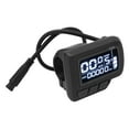thumbnail image 6 of EN06 LCD Bike Display Meter Speedmeter with Light Connector 6pin Waterproof Wire 24V 36V 48V 60V Electric Bike Display Panel for 22.2mm Handlebar,EN06 Panel,Electric Bike Panel, 6 of 8
