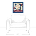 thumbnail image 3 of Creative Products Play Ball Baseball 20x20 Canvas Wall Art, 3 of 5