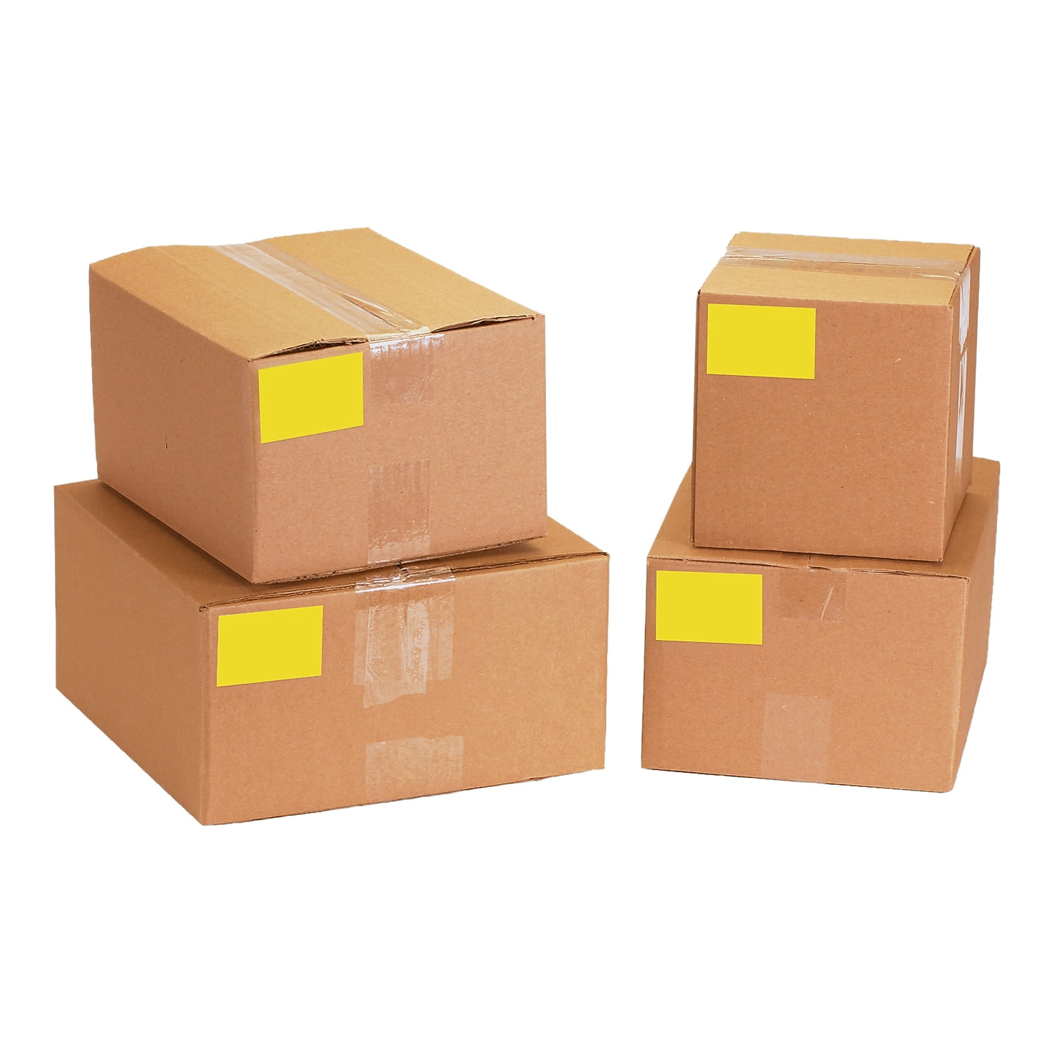 Tape Logic Inventory Rectangle Labels 5" x 7" Fluorescent Yellow 500/Roll DL639L