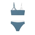 thumbnail image 7 of Cethrio Girls Bikini Swimsuits, Summer High-waisted Casual Two Piece Swimsuit Tops and Swimsuit Bottoms Blue Size 14-16, 7 of 7