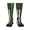 1 Black, variant on Knee High Socks for Women Thin Green Line Flag Art Long Tube Sock Uniform Socks