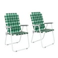 thumbnail image 2 of Brezey 2 Pack Folding Web Chair Beach Chair Lawn Patio Webbed Strap Furniture, 2 of 9