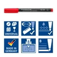 thumbnail image 4 of Marcador Permanente STAEDTLER Lumocolor 314-3 Punta Ancha 1.0 mm Azul Paquete de 10, 4 of 4