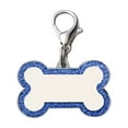 thumbnail image 1 of Deep Engraved Custom Pet ID Name with Glitter Bone and Cats, 1 of 3