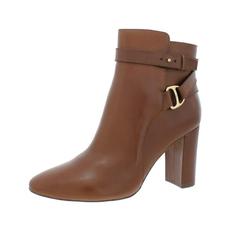

Lauren Ralph Lauren Womens Madelyn Leather Almond Toe Ankle Boots