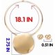thumbnail image 5 of African Choker Necklace Gold Round Necklaces Gothic Chunky Statement Necklaces and Earrings Set Jewelry for Women, 5 of 5