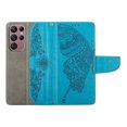 thumbnail image 6 of for Galaxy S23 Ultra Wallet Case, [Butterfly Embossed] PU Leather Wallet Case Flip Protective Phone Cover with Card Slots and Kickstand for Samsung Galaxy S23 Ultra 6.8 - Inch,Blue, 6 of 9