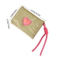 thumbnail image 2 of Women's Wallets, Cute Short Women’s Small Slim Wallet with Hand Strap, Magnetic Card Bag, Multi Card Slots, PU Leather, Lightweight Portable Coin Purse for Students Daily Use, 2 of 6
