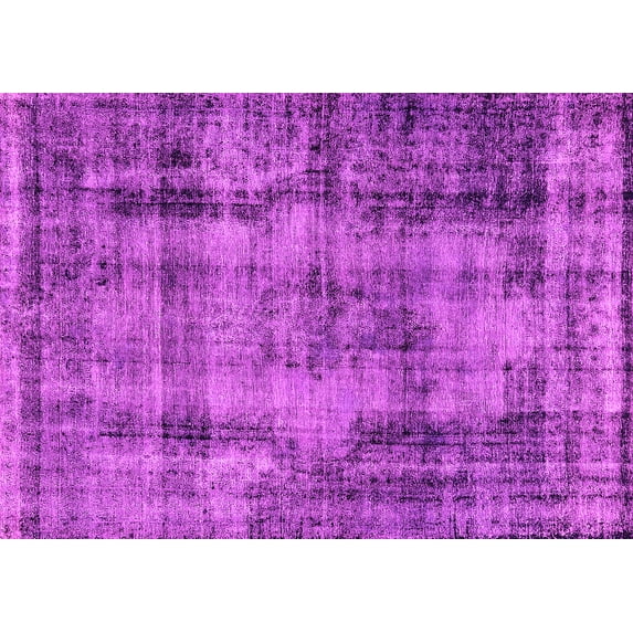 Ahgly Company Indoor Rectangle Oriental Pink Industrial Area Rugs, 5' x 7'