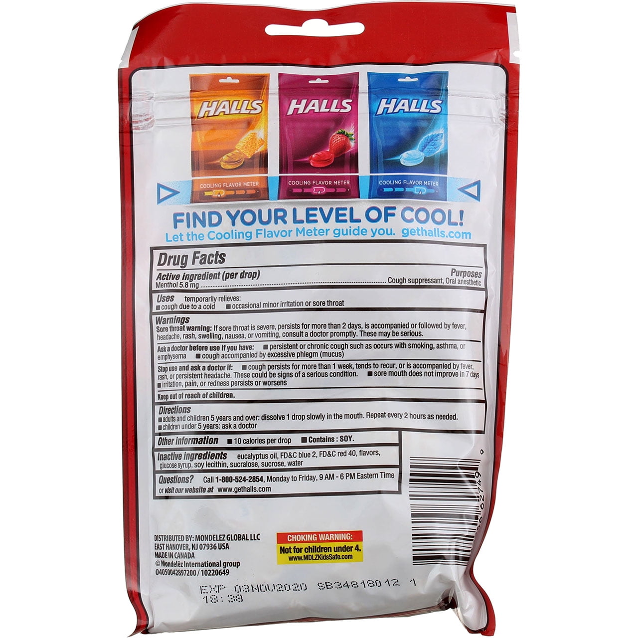 Halls Triple Soothing Action Cough Drops, Cherry, 30 Ct (6 pack) (Bundle)