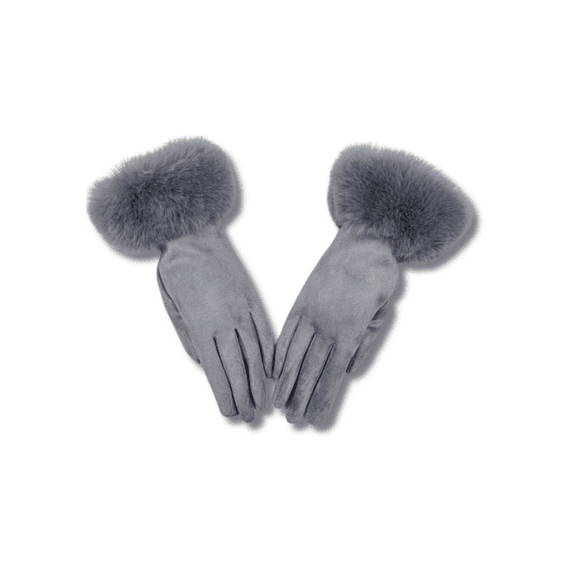 Wool Mouth Plush Winter Gloves
