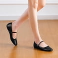thumbnail image 4 of CHICVOMEY Flats for Women Mary Jane Flats Square Toe Comfort Ballet Flats with Memory Foam Insole Dressy Flats Shoes Wide Feet Friendly, 4 of 7