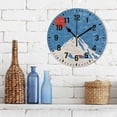 thumbnail image 3 of Yayeee 10" Wall Clock Battery Operated Quartz Round Silent Non-Ticking Home Decor, Snow Mountain, 3 of 6